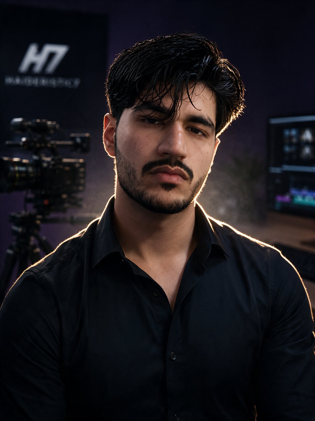 Haider, founder of Haideristic, in his Dubai studio